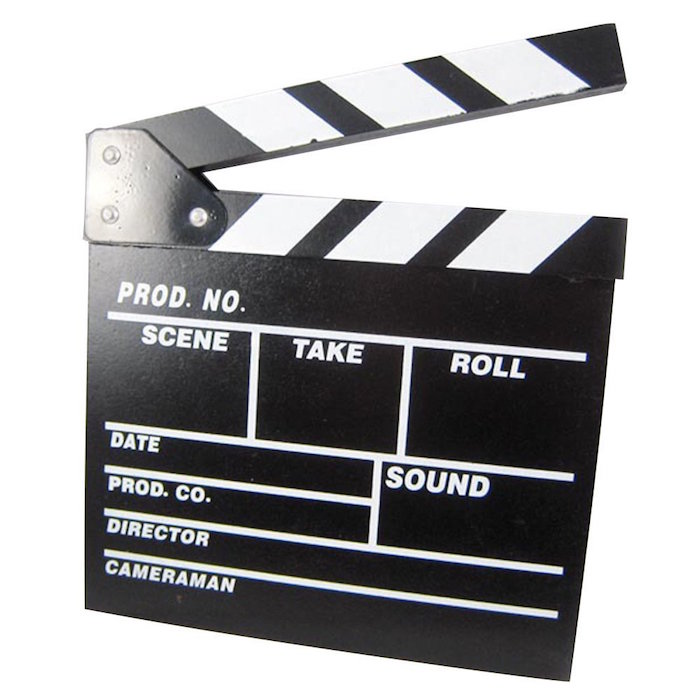 Gethome Wooden Director's Film Movie Slateboard Clapper Board Director Board